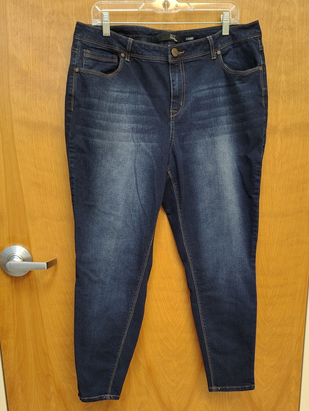 1822 Denim Women’s Adrianna Skinny Jeans - Dark Blue Wash